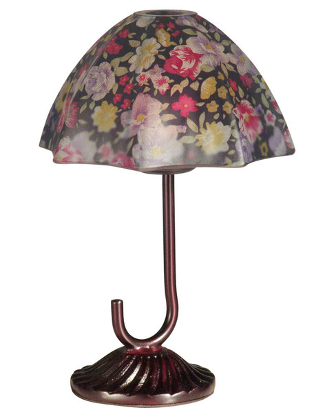 Dale Tiffany Springdale 8.5"h Red Black Umbrella Candle Votive