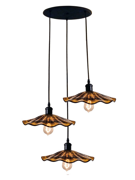 Dale Tiffany Burnt Sienna Hand Blown Art Glass Hanging Fixture - SAH15105