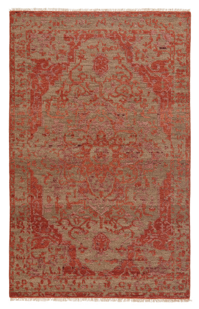 Jaipur Living Azar LIB12 Medallion Rust Hand Knotted Area Rugs