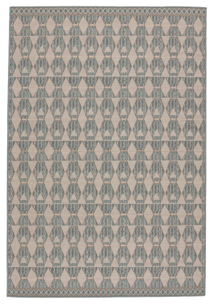 Jaipur Living Maji MAH04 Geometric Sea Green Power Loomed Area Rugs