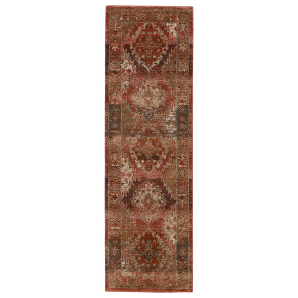 Jaipur Living Lia MYD07 Medallion Rust Power Loomed Area Rugs