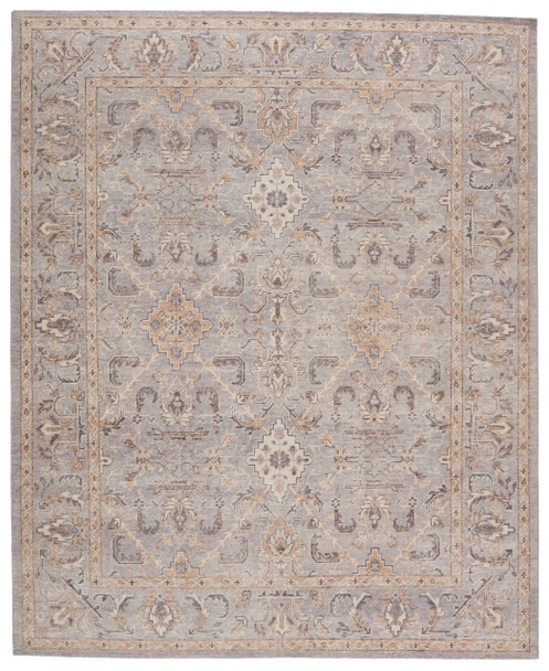Jaipur Living Wyndham REL12 Trellis Light Gray Hand Knotted Area Rugs