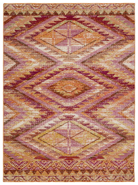 Jaipur Living Decca RHN06 Tribal Orange Power Loomed Area Rugs