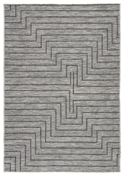 Jaipur Living Xantho DNC22 Geometric Gray Power Loomed - 2'x3'7" Rectangle Area Rug