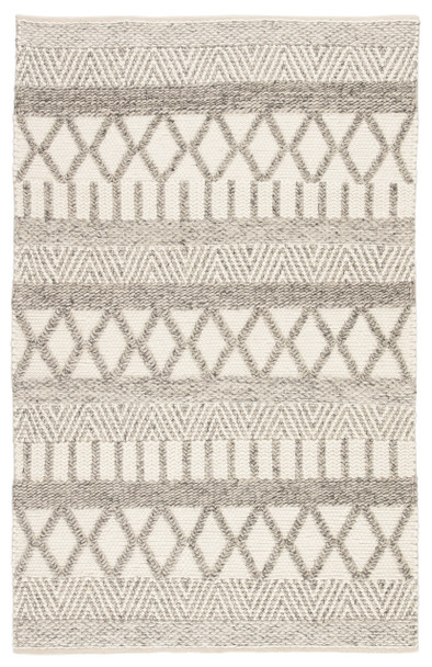 Jaipur Living Sandhurst SCD21 Geometric Gray Handwoven - 6'x9' Rectangle Area Rug