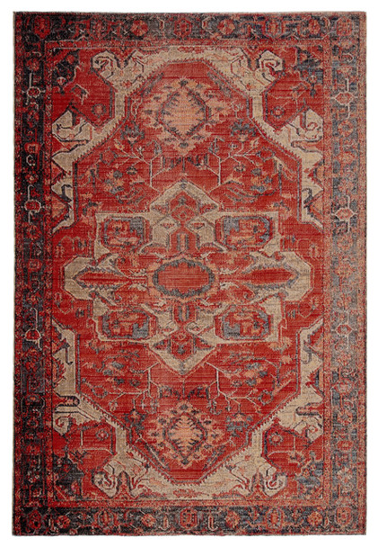 Jaipur Living Leighton POL06 Medallion Red Power Loomed - 6'x9' Rectangle Area Rug