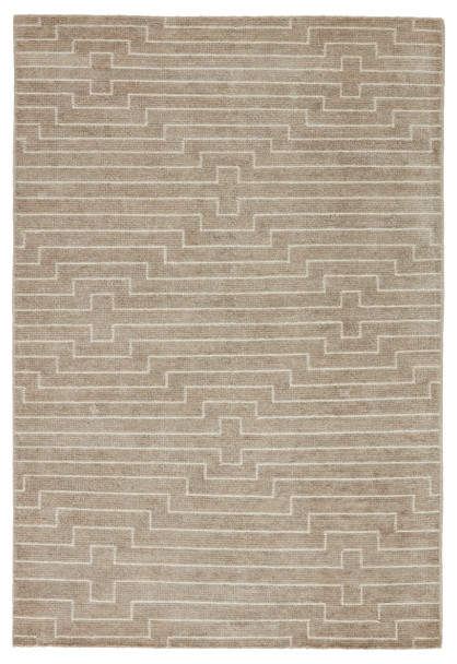 Jaipur Living Alloy SAT08 Stripes Light Taupe Handwoven Area Rugs