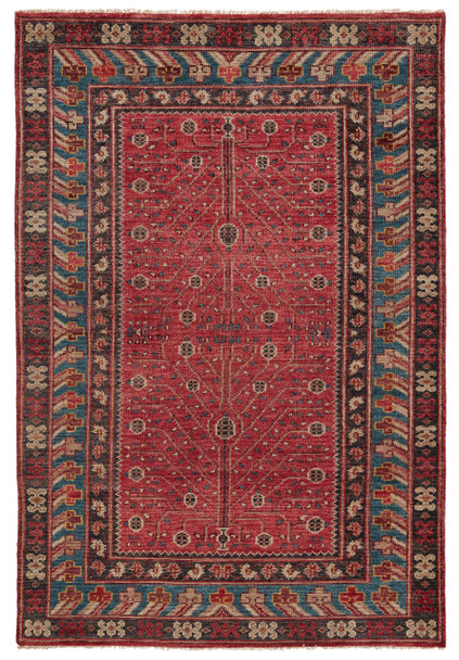 Jaipur Living Donte SLN13 Oriental Red Hand Knotted Area Rugs