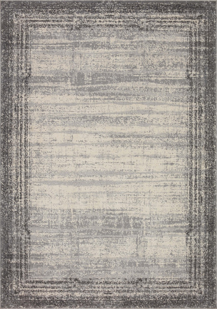 Loloi II Austen Aus-02 Pebble / Charcoal Power Loomed Area Rugs