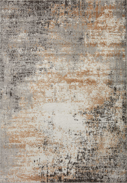 Loloi II Bianca Bia-01 Stone / Gold Power Loomed Area Rugs