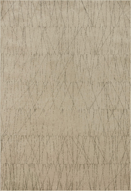 Loloi II Bowery Bow-05 Beige / Pepper Power Loomed Area Rugs