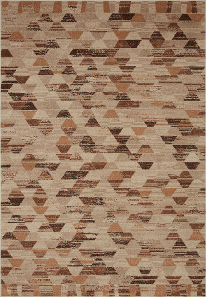 Loloi Chalos Cha-08 Beige / Nutmeg Power Loomed Area Rugs