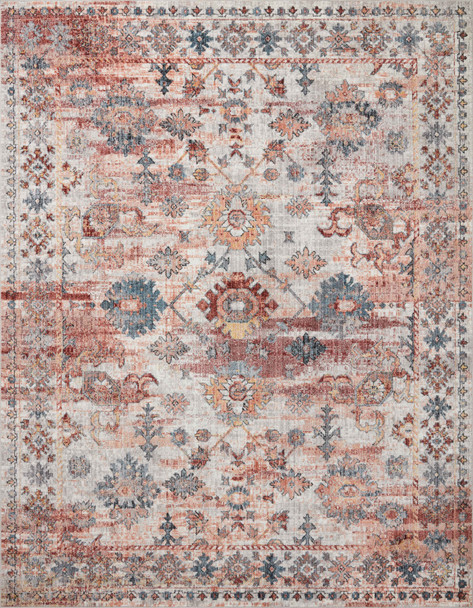 Loloi II Cassandra Csn-06 Rust / Multi Power Loomed Area Rugs