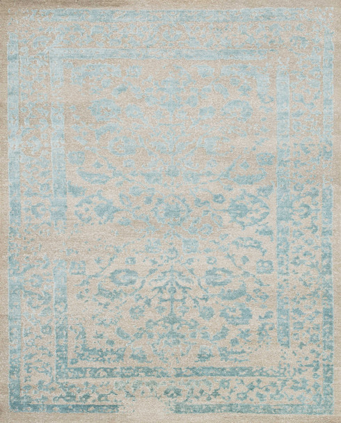 Loloi Cyrus Hand Knotted Cu-02 Camel / Aqua 2'-0" X 3'-0" Rectangle