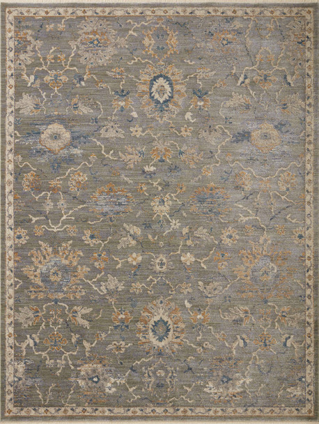 Loloi Giada Gia-03 Sage / Gold Power Loomed Area Rugs