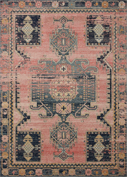 Loloi II Jocelyn Joc-06 Rose / Rose Power Loomed Area Rugs