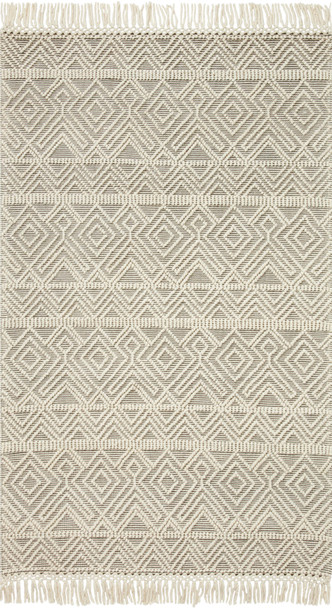 Loloi II Noelle Noe-07 Ivory / Grey Hand Woven Area Rugs