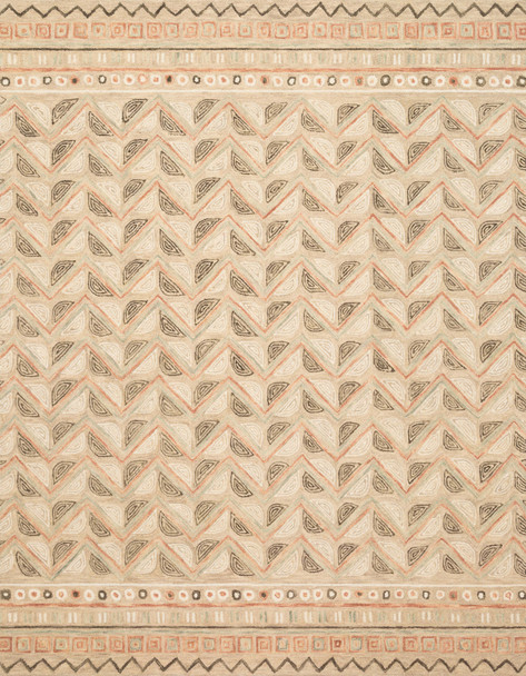 Loloi Priti Prt-08 Taupe / Multi Hooked Area Rugs