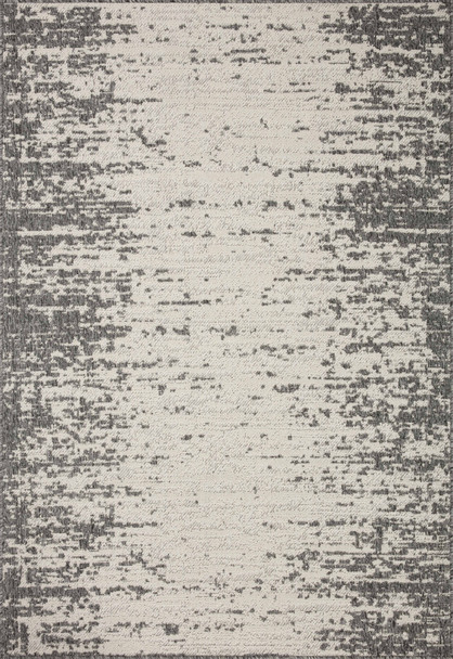 Loloi II Rainier Rai-01 Ivory / Grey Power Loomed Area Rugs