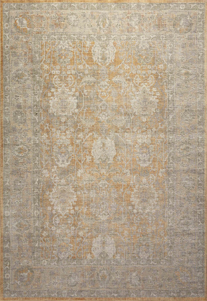Loloi Rosemarie Roe-01 Gold / Sand Power Loomed Area Rugs