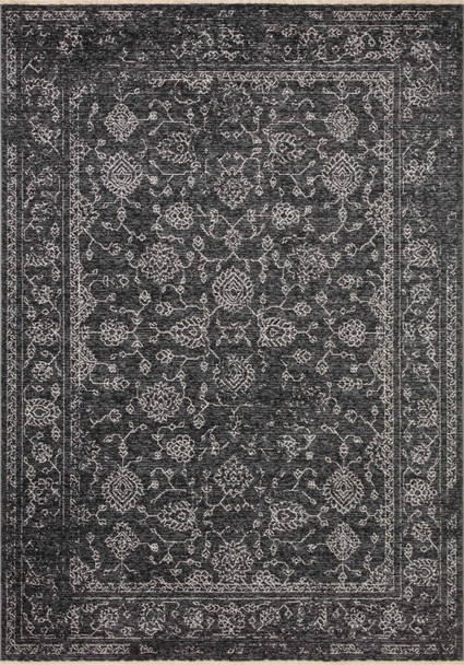 Loloi II Vance Van-09 Charcoal / Dove Power Loomed Area Rugs