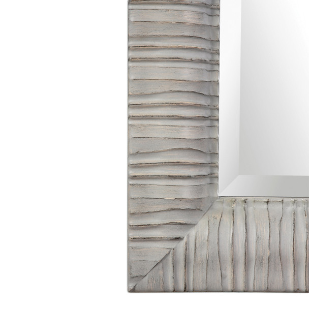 Uttermost Abenaki Ivory Gray Oversized Mirror