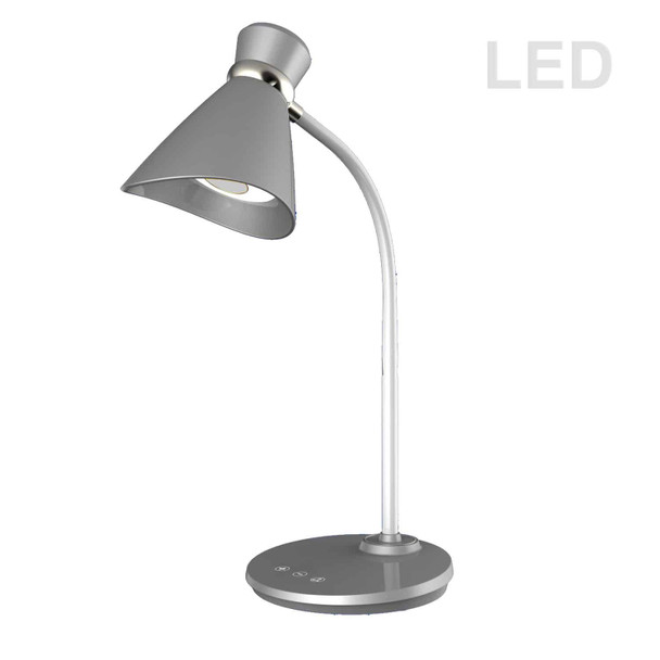 Dainolite 6w Desk Lamp, Silver Finish - 132LEDT-SV