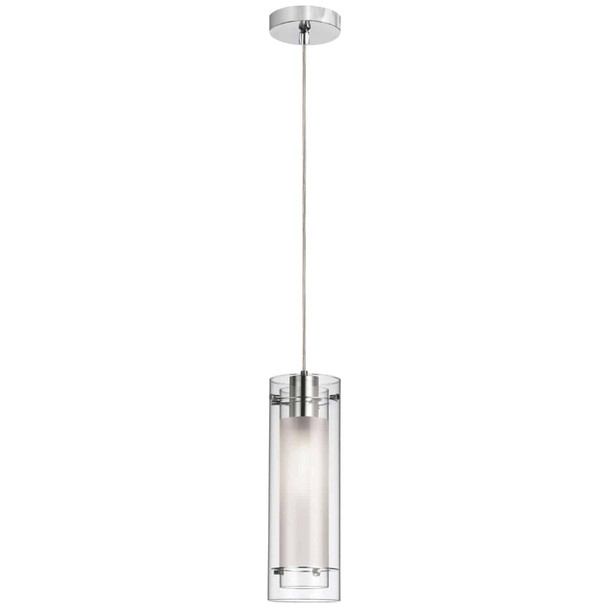 Dainolite Single Pendant Clear Frosted Glass - 22152-CF-PC