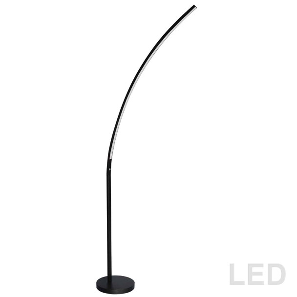 Dainolite 22w Floor Lamp Matte Black Finish - 412LEDF-MB