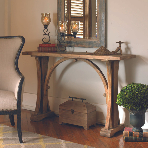 Uttermost Genessis Reclaimed Wood Console Table