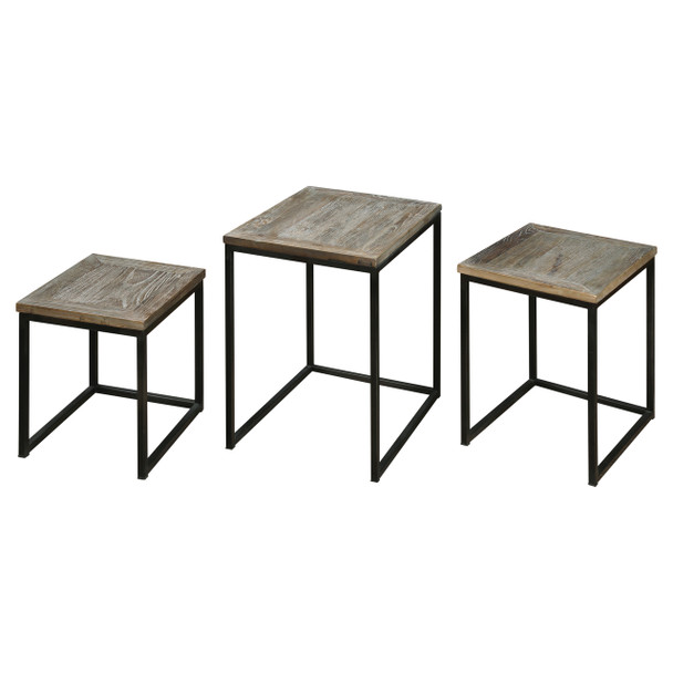 Uttermost Bomani Wood Nesting Tables Set/3