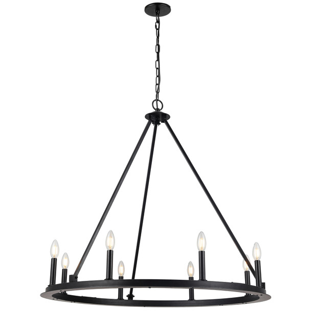 Dainolite 8lt Incandescent Chandelier, Mb - CLB-368C-MB