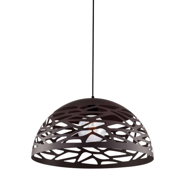 Dainolite 1lt Pendant, Matte Black Finish - COR-161P-BK