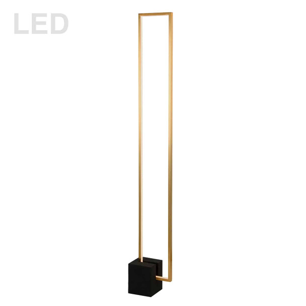 Dainolite 34w Floor Lamp Agb W/ Mb Concrete Base - FLN-LEDF55-AGB-MB