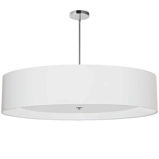 Dainolite 6lt Helena Pendant Pc, Wh W/wh Diffuser - HEL-406P-PC-WH