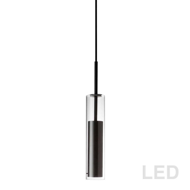 Dainolite 6w Pendant, Black Finish - LUN-1LEDP-BK