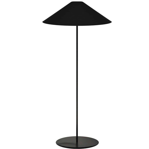 Dainolite 1lt Tapered Floor Lamp W/ Jtone Black Shade - MM241F-BK-797