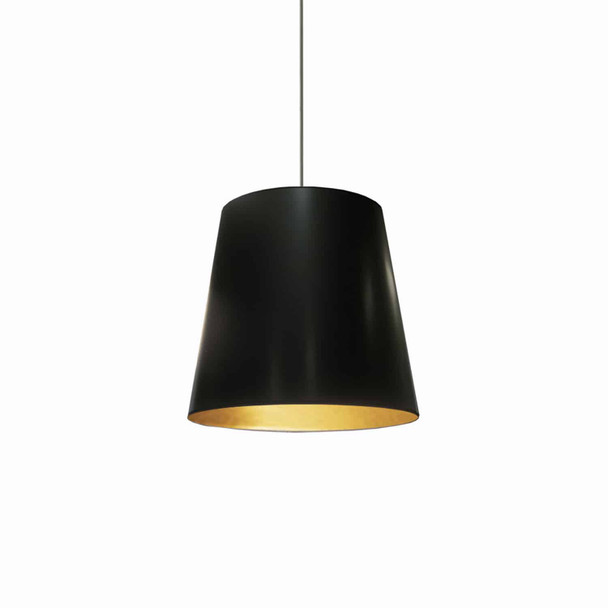 Dainolite 1lt Oversized Drum Pendant,medium - Blk/gld - OD-M-698