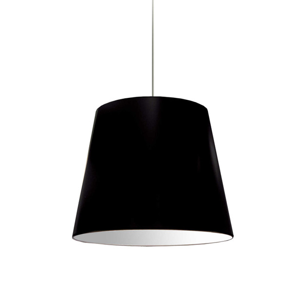 Dainolite 1lt Oversized Drum Pendant Medium Black Shade - OD-M-797