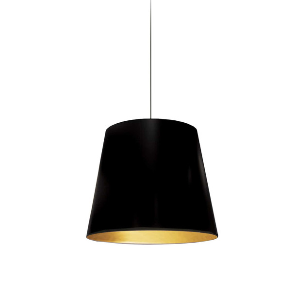 Dainolite 1lt Oversized Drum Pendant, Small - Blk/gld - OD-S-698