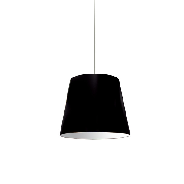 Dainolite 1lt Oversized Drum Pendant Small Black Shade - OD-S-797