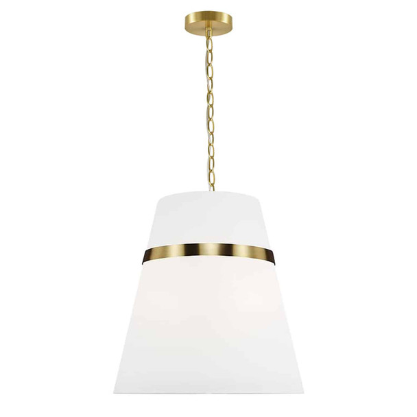 Dainolite 3lt Pendant,  Agb W/ Wh Shade - SYM-183P-AGB-WH