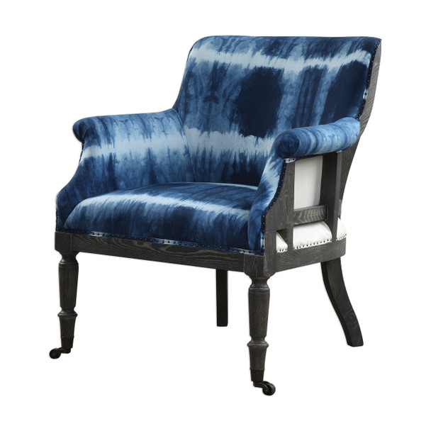Uttermost Royal Cobalt Blue Accent Chair