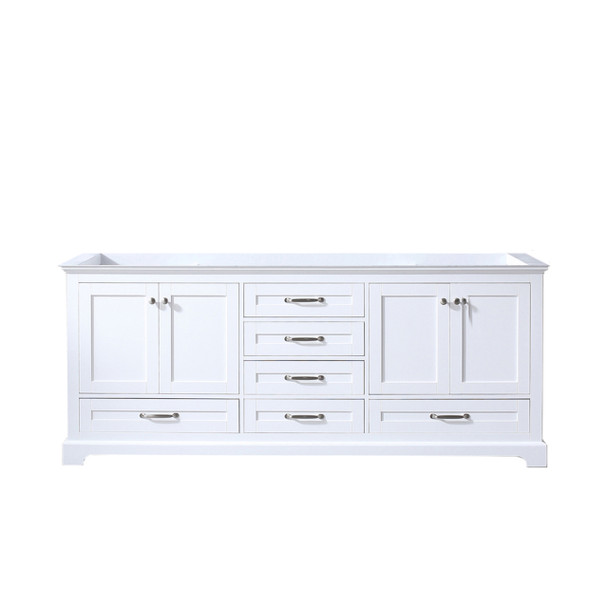 Dukes 80" White Vanity Cabinet Only