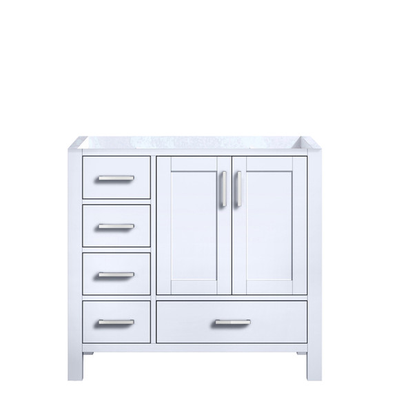 Jacques 36" White Vanity Cabinet Only - Right Version