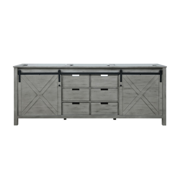 Marsyas 84" Ash Grey Vanity Cabinet Only