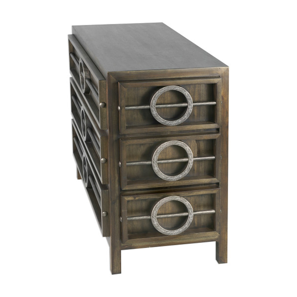 Uttermost Riley Weather Walnut Accent Chest