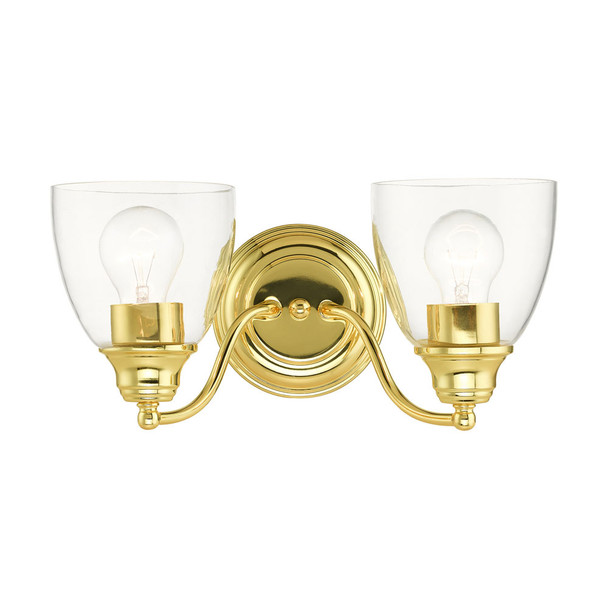 Livex Lighting 2 Lt Polished Brass Vanity Sconce - 15132-02