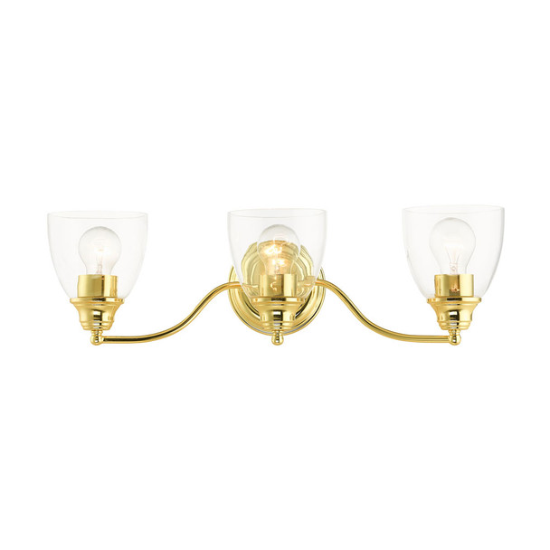 Livex Lighting 3 Lt Polished Brass Vanity Sconce - 15133-02