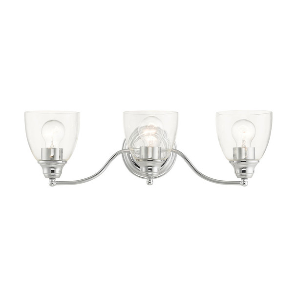 Livex Lighting 3 Lt Polished Chrome Vanity Sconce - 15133-05